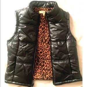 Black Puffer Vest Princess Vera Wang Size Med